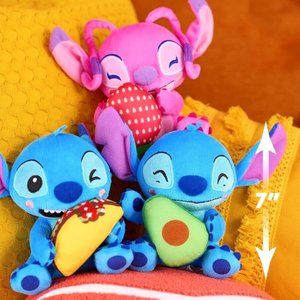 Just Play Disney Stitch Small 7-inch Plush Stuffed Animal Taco Avocado Pineapple